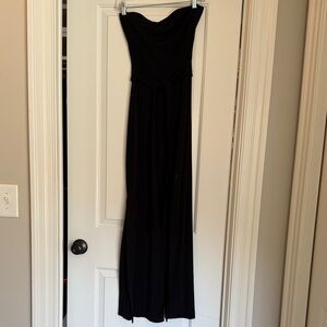 White House Black Market Strapless Black jumpsuit